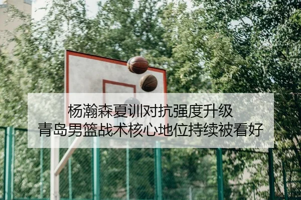 杨瀚森夏训对抗强度升级 青岛男篮战术核心地位持续被看好